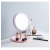 LED Makeup Mirror Rechargable Vanity Mirror with 3 Lights Changing Desktop Folding Portable Mirror, 3 image