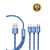 Teutons 3 in 1 USB Cable - Blue, 2 image