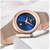 NAVIFORCE NF5004 RoseGold Mesh Stainless Steel Analog Watch For Women - Royal Blue & RoseGold, 2 image