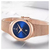 NAVIFORCE NF5004 RoseGold Mesh Stainless Steel Analog Watch For Women - Royal Blue & RoseGold, 5 image