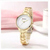 CURREN 9015 Golden Stainless Steel Watch For Women - White & Golden, 3 image