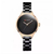 CURREN 9015 Black Stainless Steel Watch For Women - RoseGold & Black, 2 image