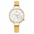 NAVIFORCE NF5001 Yellow PU Leather Sub-Dial Chronograph Watch For Women - Yellow & Golden