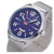 CURREN 8236 - Silver Stainless Steel Analog Watch for Men - Blue, 2 image
