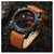 NF9095 - Brown Leather Wrist Watch for Men, 2 image