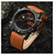 NF9095 - Brown Leather Wrist Watch for Men, 3 image