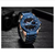 NAVIFORCE NF9138 Blue Stainless Steel Dual Time Wrist Watch For Men - Blue & RoseGold, 5 image