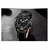 NAVIFORCE NF9144 Black PU Leather Dual Time Wrist Watch For Men - Black & White, 5 image