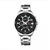 Silver Stainless Steel Chronograph Wrist Watch for Men