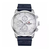 NAVIFORCE NF9148 Navy Blue PU Leather Chronograph Watch For Men - Silver & Navy Blue