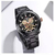 NAVIFORCE NF9158 Black Stainless Steel Chronograph Watch For Men - Black, 2 image