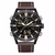 NAVIFORCE NF9136 BROWN PU LEATHER DUAL TIME WATCH FOR MEN - BROWN, 3 image