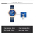 NAVIFORCE NF5005 Royal Blue Mesh Stainless Steel Analog Watch For Women - RoseGold & Royal Blue, 5 image