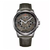 NAVIFORCE NF9151 - Grey PU Leather Analog Watch for Men - Black & Grey