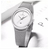 NAVIFORCE NF5004 Silver Mesh Stainless Steel Analog Watch For Women - White & Silver, 3 image