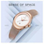 NAVIFORCE NF5004 RoseGold Mesh Stainless Steel Analog Watch For Women - White & RoseGold, 4 image