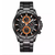 NAVIFORCE NF9149 Black Stainless Steel Chronograph Watch For Men - Orange & Black