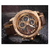 Naviforce NF9110 Men’s Fashion Quartz Watch - Chocolate, 3 image