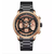 NAVIFORCE NF9150 Black Stainless Steel Chronograph Watch For Men - Rose Gold & Black