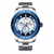 NAVIFORCE NF9145 Silver Stainless Steel Chronograph Watch For Men - Blue & Silver