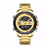 NAVIFORCE NF9146 Golden Stainless Steel Dual Time Wrist Watch For Men
