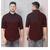 Trendy Dark Maroon Long Sleeve Casual Shirt, 2 image