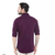 Trendy Purple Long Sleeve Casual Shirt, 2 image