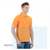 Cotton Half Sleeve Men's Polo T-Shirt - Orange, 3 image