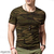 Cotton Short Sleeve T-Shirt For Men - Army Print