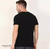 Cotton Short Sleeve T-Shirt For Men - Black, 2 image