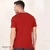 Cotton Short Sleeve T-Shirt For Men - Red, 2 image