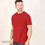 Cotton Short Sleeve T-Shirt For Men - Red, 3 image