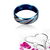 Blue and Silver Zircon Finger Ring