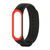 Replaceable Wrist Strap for Mi Band 3 - Black and Red, 2 image