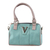 Leather Casual Hand Bag For Women - Cadet Blue