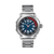 Fastrack Blue Dial Silver Stainless Steel Strap Watch