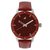 Fastrack Red Leather Strap Watch
