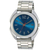 Fastrack Men's Blue Dial Silver Stainless Steel Strap Watch