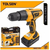 TOLSEN Industrial LI-ION Cordless Drill w/ 2 Battery, Hard Case & 13pcs Accessories (14.4V) GS & TUV Approved 79016