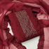 Embroidered Indian Tissue 3 Pics, Color: Maroon